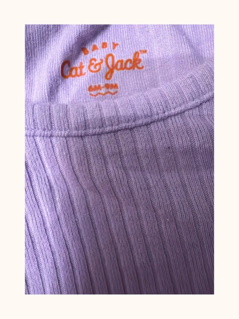 Cat & Jack Purple Ribbed Ruffle-Sleeve One-Piece Bodysuit